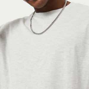 Nueva tendencia, venta al por mayor, 100% algodón, 250G, camiseta de Color sólido lavado pesado, camiseta de manga corta de talla grande para hombre - Product Image 4