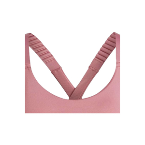 เสื้อชั้นในกีฬาโยคะแบบเรียบง่าย รองรับสูง เป็นมิตรกับสิ่งแวดล้อม สำหรับผู้หญิง ขายส่ง มีโลโก้ด้านหน้า สายรัดถอดได้ ปรับได้ ระบายอากาศได้ดี แห้งเร็ว - Product Image 2