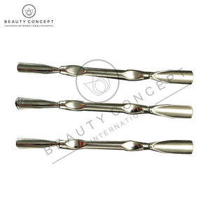 Haut de gamme Logo personnalisé en acier inoxydable ongles cuticules poussoir écologique Double extrémité manucure cuticule poussoir pour peau morte - Product Image 2