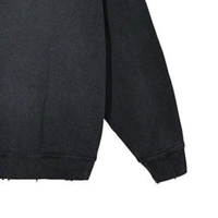 Sudadera de Invierno Personalizada de Felpa Francesa Gruesa, 100% Algodón, Unisex, Corte Regular, Cuello Redondo, Estilo Vintage Desgastado