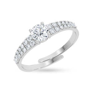 Anillos de Plata de Ley 925 de Primera Calidad para Mujer, Chapados en Rodio con Diamantes o Circonitas, Diseño Numérico, Joyería para Hombre - Product Image 1
