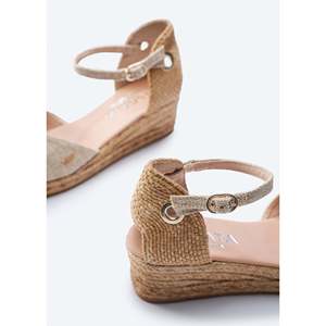 Pubol in tela in edizione limitata espadrillas sandali Premium con elegante Design a zeppa - Product Image 6