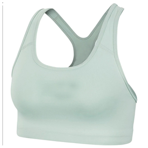 Wholesale OEM Customized Solid Color Yoga Sports <b>Bra</b> with Spandex/Polyester Material Medium Support Adjustable <b>Straps</b> Front Logo - Product Image 3