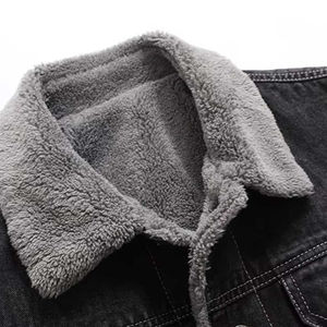 Unisex High Street Vintage Solid <b>Canvas</b> Stand Collar Front Logo Eco-Friendly & Windproof Casual Winter Outerwear <b>Jacket</b> - Product Image 2