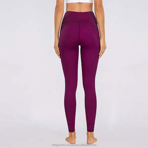 Nueva moda de mujer de cintura alta Yoga gimnasio Fitness pantalones transpirables de punto mallas deportivas para entrenamiento y ropa atlética informal - Product Image 4