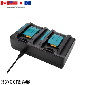 <span class=keywords><strong>Chargeur</strong></span> de batterie <span class=keywords><strong>Li</strong></span>-<span class=keywords><strong>ion</strong></span> double port <span class=keywords><strong>chargeur</strong></span> rapide Offre Spéciale DC18RD avec protection pour <span class=keywords><strong>chargeur</strong></span> sans fil <span class=keywords><strong>18V</strong></span> matériau ABS - Product Image 2