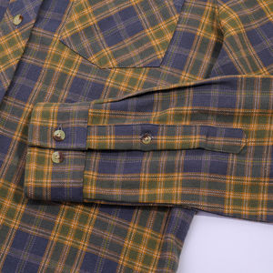 Chemise de moto personnalisée pour homme en flanelle doublée de Kevlar, respirante, à motif à carreaux, vêtements de moto - Product Image 3