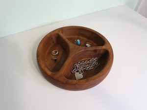 Plato de madera redondo para servir y comer, plato de madera natural hecho a mano, ideal para Decoración de mesa de cocina y vida ecológica - Product Image 5