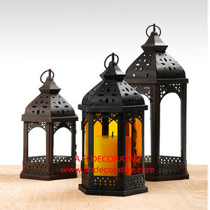 Portavelas de Cristal Plateado de Acero Inoxidable, Portavelas Colgante de Metal, Decoración Navideña para Bodas, Portátil, Hecho a Mano - Product Image 4