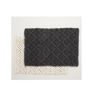 Tabletop Kitchen Dining Heat Resistant Round Placemats Boho Macrame Woven Tassel Print <b>Table</b> Mats Pad Non-Slip Placemats - Product Image 2