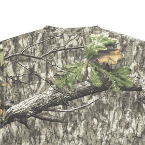 Camisetas de Algodón Grueso para Hombre al por Mayor OEM, Estampado de Camuflaje RealTree, Transpirables, de Cordura, para Senderismo de Invierno, Corte Holgado - Product Image 4