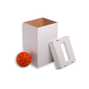 Large 41x32.5x69 cm Plain White Steel Recycling <b>Bin</b> Self-Assembly <b>Lid</b> 3 Compartments for Office Kitchen Use Induction Structure - Product Image 3