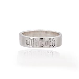 Til Death Dainty Silver Band Ring Venta caliente Trending Stacking Anniversary Gift Band Ring Promise Band Ring - Product Image 3