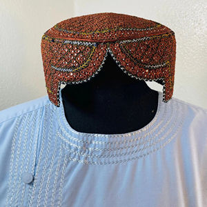 Chapeau classique afghan traditionnel pour hommes, fait à la main, ethnique, pashtun, culturel, brodé, couvre-chef islamique - Product Image 1