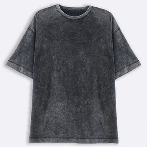 Vente en gros de t-shirts délavés à l'acide pour hommes de haute qualité, style personnalisé, décontracté, manches courtes, meilleurs matériaux, vente en coton de grande taille - Product Image 5