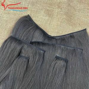 Usine directe sans couture vietnamienne Extensions de cheveux humains Clip-In cheveux tissage brut sans couture Clip Ins - Product Image 3