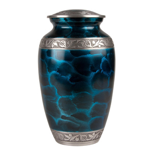 Urnas de cremación de recuerdo de cuerpo humano Urnas de diseño de flores Obra de arte única Suministro funerario Urnas de cremación Venta caliente - Product Image 2