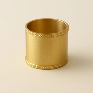 Anillo de Servilleta Clásico de Aluminio de Marca Privada, Decoración de Mesa Atemporal que Mejora las Comidas Elegantes para Reuniones Familiares - Product Image 1