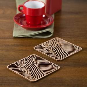 AVEC UN DESIGN UNIQUE COASTER EN RÉSINE DE BOIS ÉPOXY pour Café Thé Boisson en bois Personnaliser Tasse à thé carrée ronde - Product Image 3