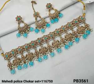 Plaqué or antique magnifique magnifique Zircon cubique cristal balancent goutte tour de cou collier de mariage bijoux avec boucles d'oreilles pour les femmes - Product Image 2