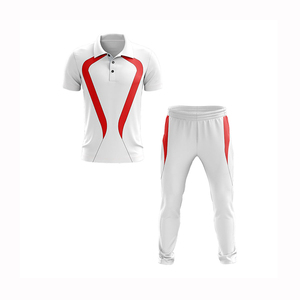 เครื่องแบบคริกเก็ตของผู้ชายเครื่องแบบกีฬาคริกเก็ตเสื้อแขนครึ่งท่อนทำจากโพลีเอสเตอร์100% - Product Image 4