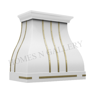 Toldo de chimenea de acero y hierro, diseño único, isla de cocina con acabado increíble, hecho en la India - Product Image 5