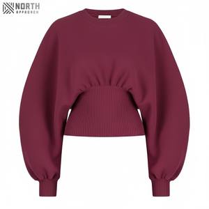 Sudadera de Hombre de Alta Calidad en Felpa de Poliéster/Algodón, Diseño de Cuello Redondo, Bordado Personalizado, Tinte Liso, Gran Venta - Product Image 1