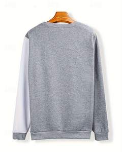 สเวตเชิ้ตฤดูหนาวของผู้ชาย2ชิ้นผ้าฝ้าย100% แฟชั่นทูโทน - Product Image 2