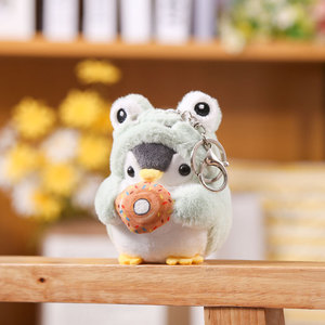 Llavero <span class=keywords><strong>de</strong></span> peluche <span class=keywords><strong>de</strong></span> pingüino Aika, amuleto para bolso, mascota <span class=keywords><strong>de</strong></span> graduación, colgante personalizado para eventos escolares - Product Image 4