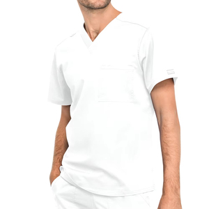 Hospital médico hombres Doctor Scrub trajes para hombres elásticos desgaste Scrubs enfermería uniformes quirúrgicos conjuntos para hombres - Product Image 3
