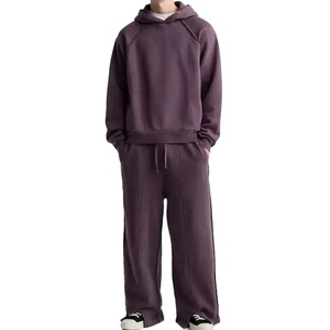 Survêtement Homme Mode 2 Pièces Ensemble Sweat + Pantalon de Survêtement Sportswear Zipper Hoodies Casual Vêtements Homme - Product Image 1