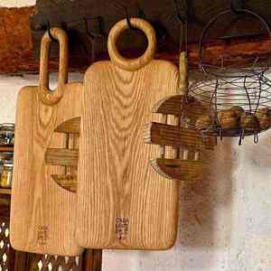 Planche à fromage en bois de qualité supérieure avec poignée Planche à découper et à découper en bois d'acacia naturel pour un usage quotidien - Product Image 6