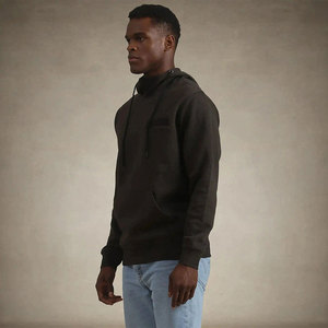 Men's Custom Sublimation Print Pullover Sweatshirt <b>Polyester</b> Cotton Blend <b>Hoodie</b> Streetwear Gymwear Winter Plain Dyed Design - Product Image 4