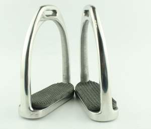 Estribos para montar a caballo de alta calidad, acero inoxidable ligero, aleación de aluminio, antideslizante, estribo protector completo para Unisex - Product Image 3