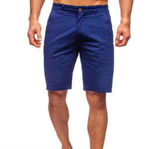 เดรสไฮบริดสำหรับผู้ชายกางเกงขาสั้นเล่นกอล์ฟผ้าชิโนแบบลำลองด้านหน้าแบนน้ำหนักเบาแห้งเร็วมีกระเป๋า - Product Image 1