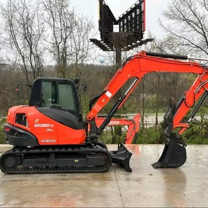 Excavatrice sur chenilles Kubota KX080-4, godet de 0,12 m³, pelle compacte sur chenilles, puissance de creusement élevée, équipement de construction - Product Image 2