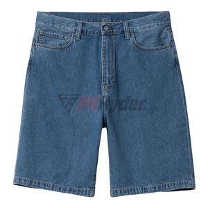 Short en denim de coton lavé foncé personnalisé pour hommes, tarif de gros de mode streetwear vintage avec service OEM - Product Image 1