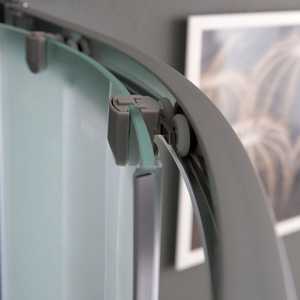 Mampara de Ducha Semicircular de Vidrio Satinado Genoa 80x80 - Product Image 6