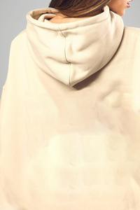 Sudadera Deportiva con Capucha para Mujer, Estilo Europeo, Hombros Caídos, Costuras Decorativas, para Entrenamiento Atlético - Product Image 3