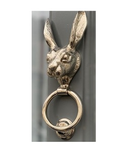 Aldaba de puerta de Villa de diseño elegante, manija de puerta de Color dorado de Metal sólido de buena calidad, decoración del hogar más vendida - Product Image 6