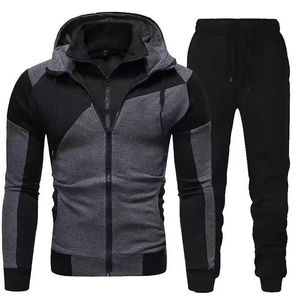 Customized Breathable Printed Winter <b>Men's</b> Tracksuit for Jogging Sporty Style Wholesale - Product Image 2