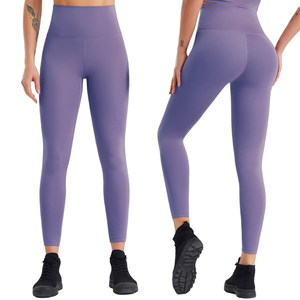 2025 mallas deportivas transpirables informales para mujer gimnasio Fitness Yoga correr conjunto de Jogger de cintura media de secado rápido ecológico - Product Image 1