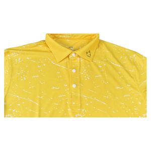 Chemises de golf pour hommes Handee imprimées 6 couleurs Jaune/Blanc 100% polyester tricoté Col polo Séchage rapide - Product Image 3