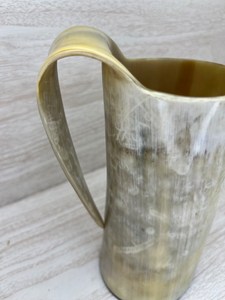 Top Selling Rustic Beer <b>Mug</b> with Natural Horn <b>Handmade</b> Animal Style for Camping and Gifting Factory Price From India - Product Image 4