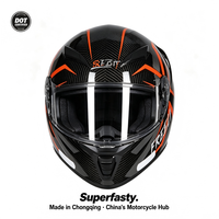 Casque intégral de moto en ABS certifié DOT, neuf, avec fermeture rapide, pour la course sur route et les cruisers, OEM