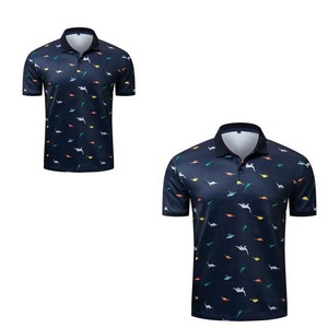 เสื้อโปโลผ้าแห้งเร็วสำหรับผู้ชายเสื้อกีฬากอล์ฟพิมพ์ลายโลโก้ที่กำหนดเอง - Product Image 4