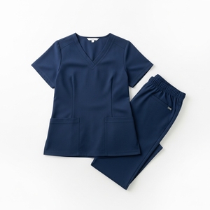 Belle collection ensembles d'uniformes de gommage personnalisés Anti-rides beauté uniforme médical col en V haut costume de gommage soins infirmiers gommages pour les femmes - Product Image 2