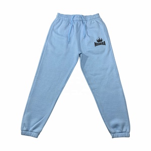 Pantalon de survêtement unisexe de haute qualité 100% coton polaire léger style décontracté soie imprimé logo fermeture à cordon écologique - Product Image 3