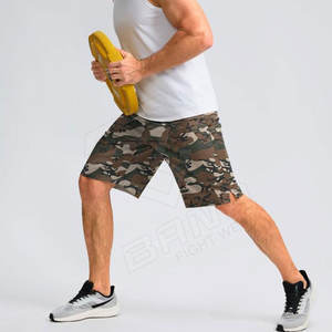 กางเกงขาสั้นออกกำลังกายวิ่งสำหรับผู้ชาย ผ้าฝ้าย 100% รับสกรีนโลโก้ ลายเรียบ สไตล์สตรีท ผลิตจากวัสดุไม่ถักทอ เป็นมิตรต่อสิ่งแวดล้อม แห้งเร็ว - Product Image 5