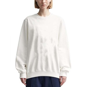 Sweats à capuche et sweat-shirts formels pour femmes de haute qualité hiver automne Logo personnalisé couleur unie coton bambou polaire col rond - Product Image 1
